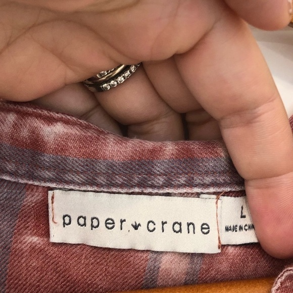 PAPER Crane Burnout Plaid shirt - Picture 5 of 8